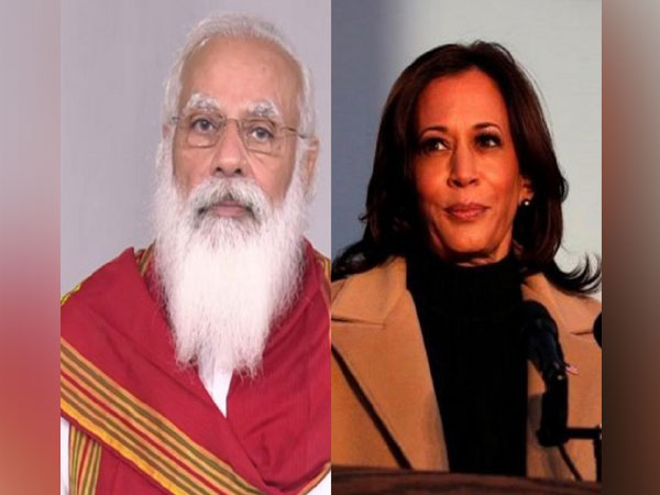 Prime Minister Narendra Modi and US Vice President Kamala Harris.