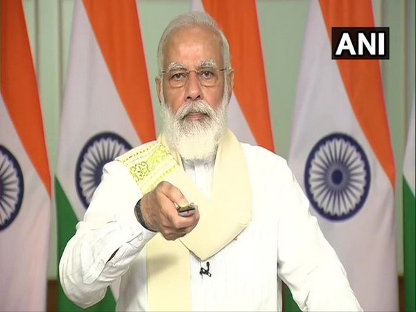 Prime Minister Narendra Modi inaugurated the submarine optical fibre cable connecting Chennai and Port Blair, via video conferencing on Monday. [Photo/ANI]