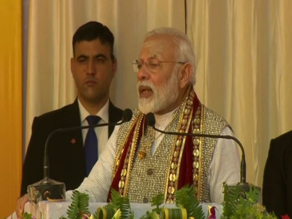 Prime Minister Narendra Modi speaking at Jangamwadi Math Varanasi on Sunday 