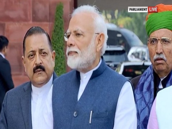 PM Narendra Modi addressing media in Parliament on Friday