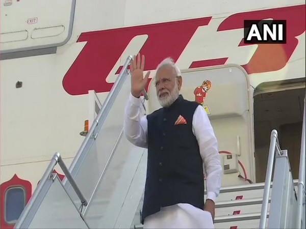 Prime Minister Narendra Modi emplaning for New Delhi from New York on Friday (Photo/ANI)
