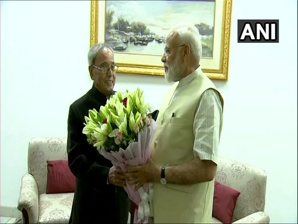 Prime Minister Narendra Modi met former President Pranab Mukherjee in New Delhi on Tuesday
