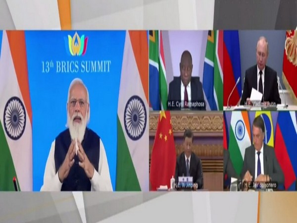 Prime Minister Narendra Modi speaking at the 13the BRICS Summit on Thursday.