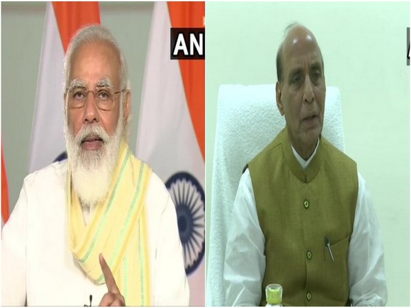 Prime Minister Narendra Modi (left) and Defence Minister Rajnath Singh (right) (File Photo/ANI)