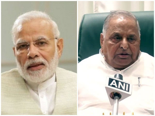 Prime Minister Narendra Modi and Mulayam Singh Yadav