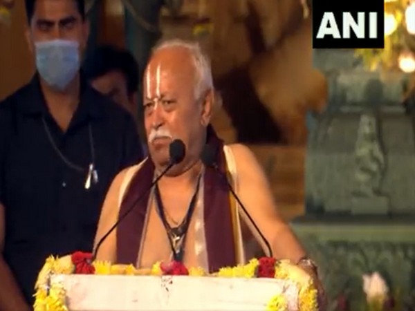 Rashtriya Swayamsevak Sangh (RSS) chief Mohan Bhagwat (Photo/ANI) 