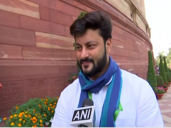BJD lawmaker Anubhav Mohanty speaking to ANI in New Delhi on Friday. Photo/ANI