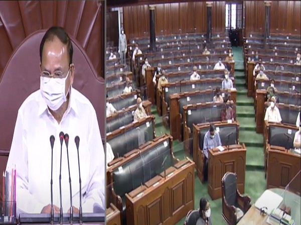 Visual from Rajya Sabha.