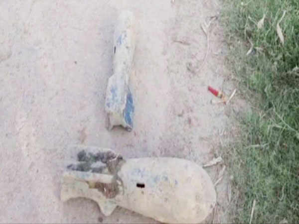 Mortars recovered by police in Mandi Gud on Saturday. Photo/ANI