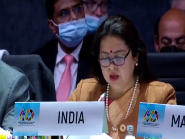 Union Minister of State for External Affairs (MoS) Meenakashi Lekhi at the High-level Commemorative Meeting to mark the 60th Anniversary of the NAM in Serbia.