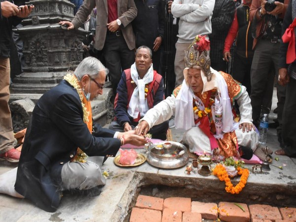 Work starts on restoration of Seto Machindranath temple in Kathmandu (Photo Credit: Twitter/ India in Nepal)