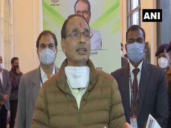 Madhya Pradesh Chief Minister Shivraj Singh Chouhan speaks to media on Monday. (Photo/ANI)