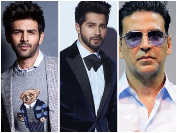 Kartik Arayan, Varun Dhawan and Akshay Kumar (Image courtesy: Instagram)