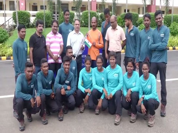 The 15-member team in Odisha on Monday. Photo/ANI