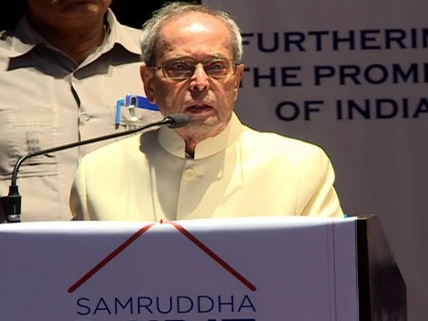 Former President Pranab Mukherjee at an event in New Delhi on Thursday