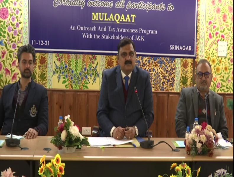 Income Tax department holds Mulaqaat session in Srinagar (ANI)