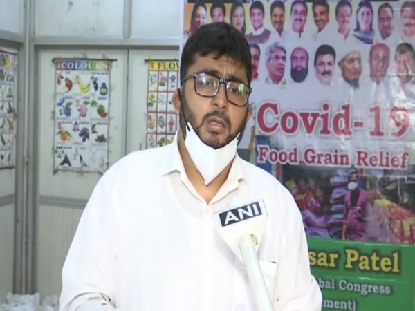 Mumbai Congress Minority Cell leader Mudassir Patel speaking to ANI on Sunday in Mumbai.     Photo/ANI