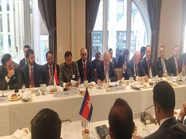 MoS External Affairs V Muraleedharan addressing the CICA lnformal Meeting of Ministers for Foreign Affairs in New York on Monday