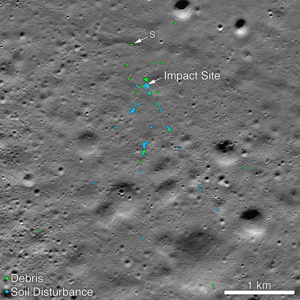 NASA finds Chandrayaan-2 lander Vikram's impact site on Moon surface. (Photo Source: NASA)