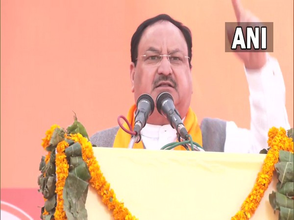 BJP National President JP Nadda in Sultanpur (Photo/ANI)