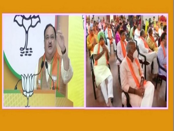 BJP Chief Nadda addressing UP Jam Samvad Rally