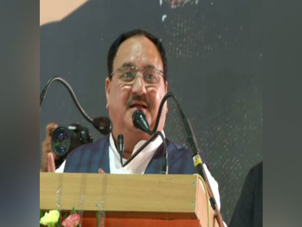 JP Nadda at addressing gathering at Rohtak in Haryna on Saturday 