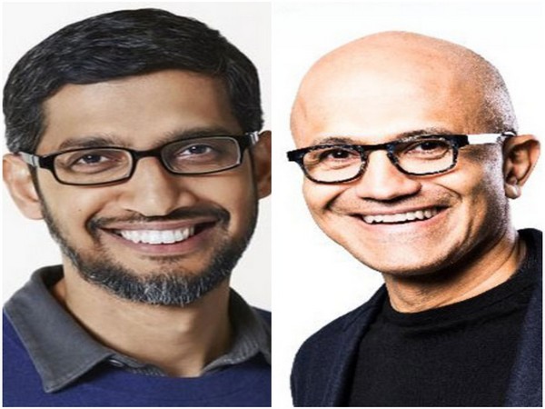 Alphabet CEO Sundar Pichai and Chairman and CEO of Microsoft Corporation Satya Nadella