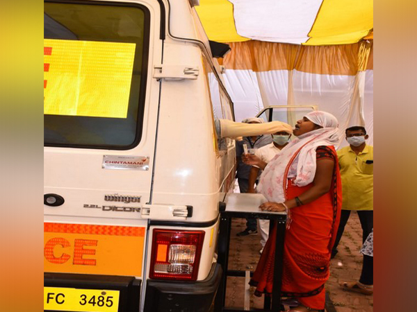 A visual of the mobile medical units in Nagpur. 