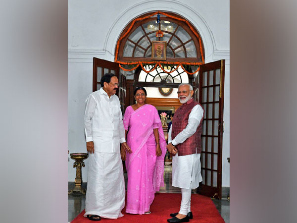 Prime Minister Narendra Modi on Tuesday called on Vice President M Venkaiah Naidu. (Photo credit: Twitter Vice President of India)