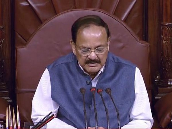 Rajya Sabha Chairman M Venkaiah Naidu during House proceedings on Wednesday. Photo/RSTV