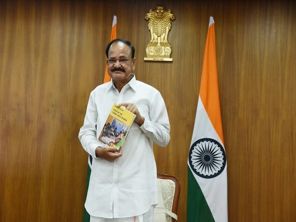 VP Naidu releasing 'The State of Young Child in India' report. (Picture source: Twitter/Vice President of India)