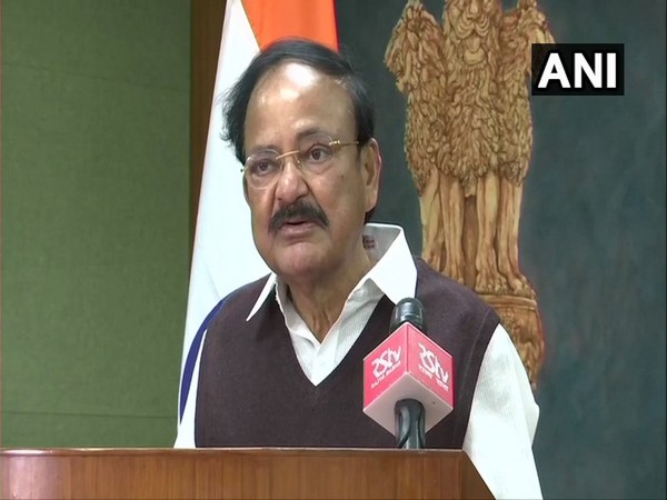 Vice President M Venkaiah Naidu during book launch event on Friday. (Photo/ANI)