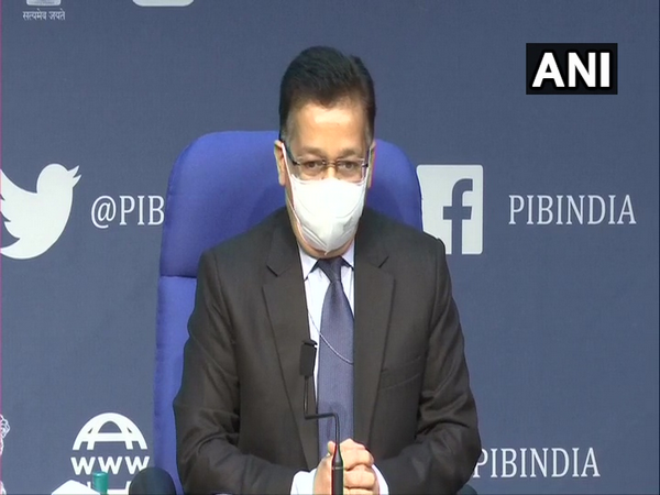 Rajesh Bhushan, Secretary, Union Health Ministry during a press conference in New Delhi on Tuesday. (Photo/ANI)