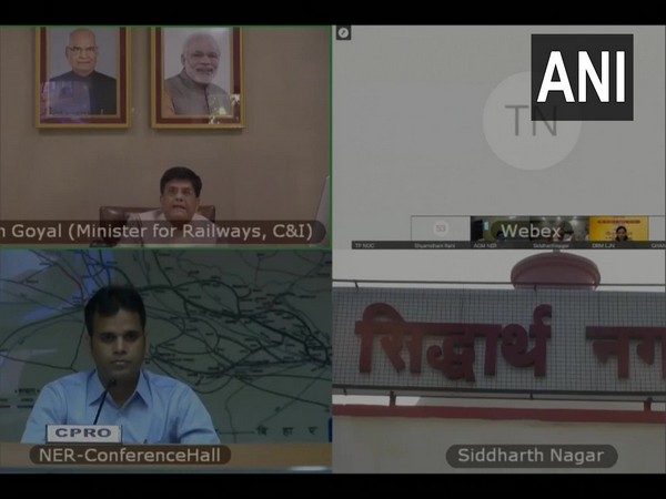 Railway Minister Piyush Goyal during the inauguration event. (Photo/ANI)
