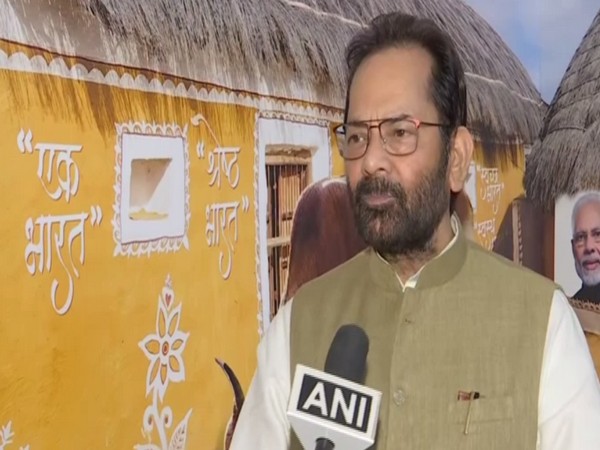 Union Minister for Minority Affairs Mukhtar Abbas Naqvi. (Phto/ ANI)