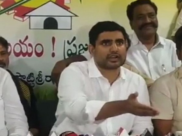 TDP general secretary Nara Lokesh addressing press conference in Nellore on Friday