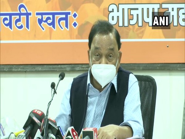 BJP leader Narayan Rane addressing a press conference in Mumbai on Tuesday.