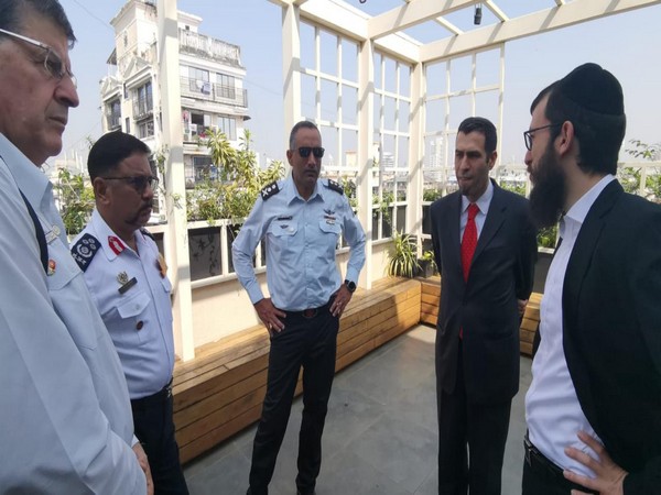 Israeli fire experts delegation at Nariman House in Mumbai on Tuesday
