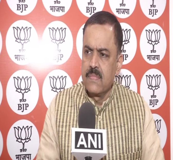 BJP Rajya Sabha MP GVL Narasimha Rao talking to ANI on Friday [Photo/ANI]