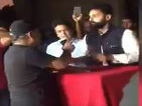 A verbal altercation broke out between the Pakistan officer and activist Jibran Nasir. (Photo courtesy: Jibran Nasir twitter)