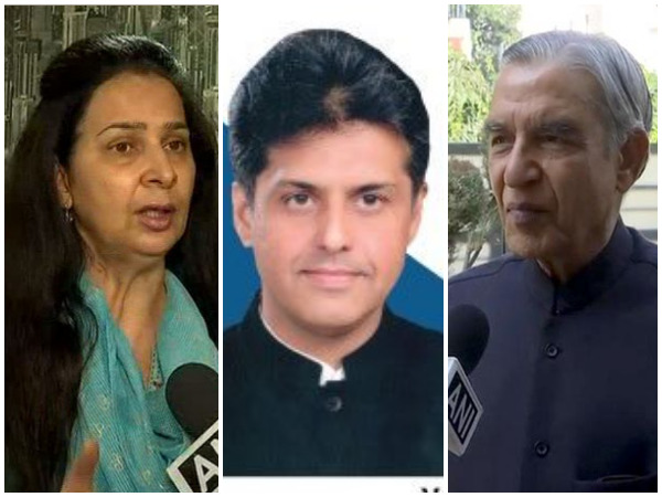 Navjot Kaur Sidhu, Manish Tiwari, Pawan Bansal (File Photo)