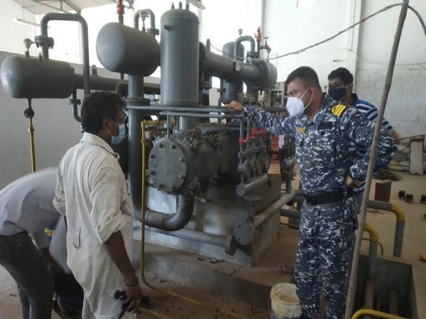 Indian Navy teams successfully repaired the oxygen plants this morning.