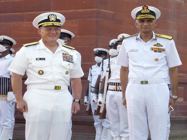 Chief of the Naval Staff (CNS) Admiral Karambir Singh on Sunday hosted US Chief of Naval Operations (CNO), Adm Mike Gilday