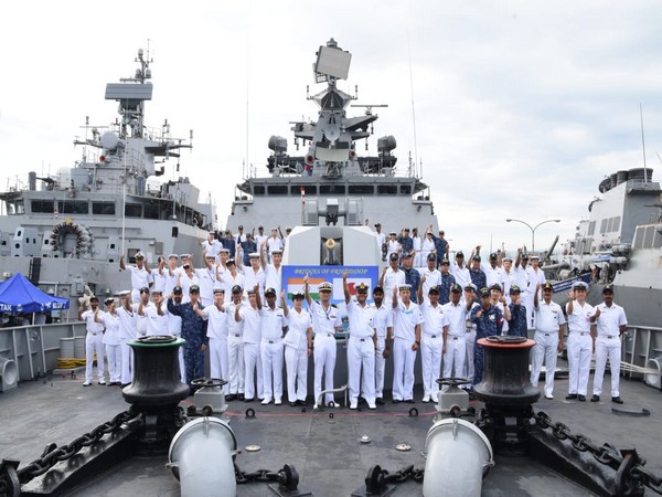 Pre sail conference, final briefing held prior to commencement of sea phase exercise Malabar. 