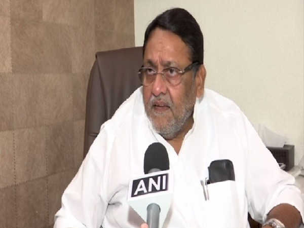 Maharashtra Minister Nawab Malik speaking to ANI in Mumbai. 