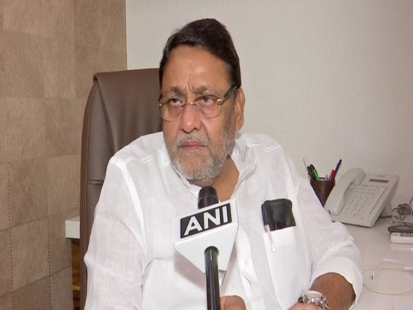 NCP spokesperson Nawab Malik speaks to ANI in Mumbai on Tuesday [Photo/ANI]
