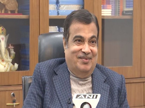 Union Minister Nitin Gadkari talking to ANI on Tuesday.