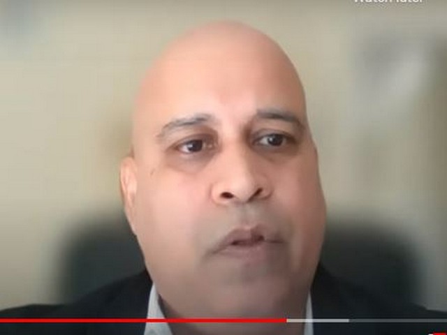 Dhiman Deb Chowdhury President of Human Rights Congress for Bangladesh Minorities (Photo: grab form video)