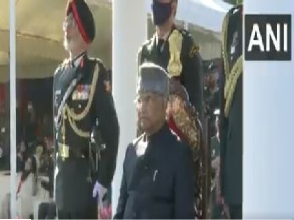 President Kovind reviews IMA passing out parade at Chetwode Building Drill Square, Dehradun
