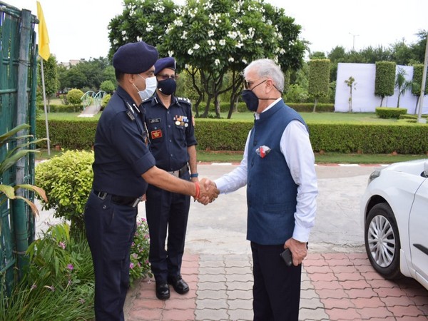 NDMA members visit National Disaster Relief Force battalion headquarter in Ghaziabad on Thursday.